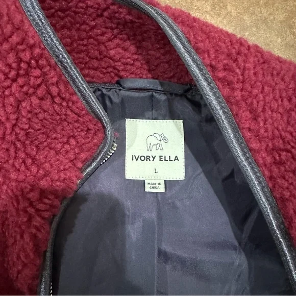 Ivory Ella Sherpa Jacket - Picture 2 of 8